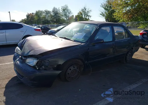 1999 Toyota Corolla Ce из США, поврежденный, VIN 2T1BR12E4XC238429